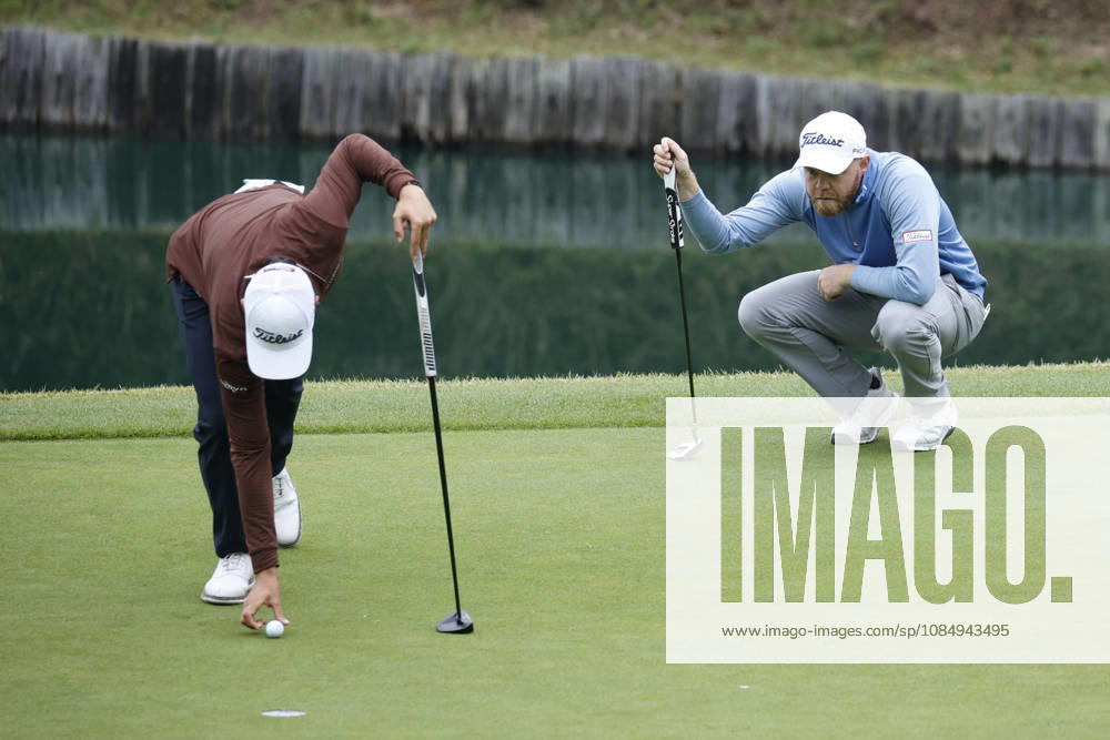 Oct 24, 2026-Cheonan, South Korea-Nathan KIMSEY of England action on 18th green during a DP World Tour Genesis Championship at Woo Jeong hills CC in Cheonan, South Korea. Cheonan SOUTH KOREA - ZUMAr168 20261024_aap_r168_003
