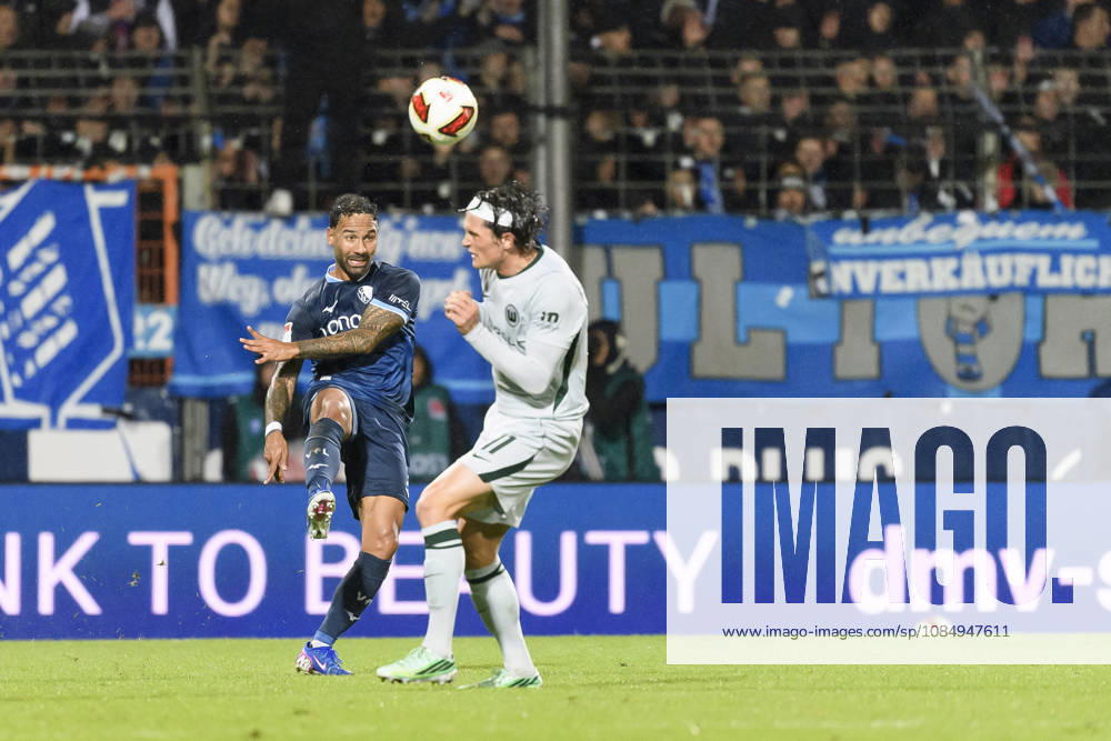 Sean Klaiber of VfL Bochum and Fabian Reese of VfL Wolfsburg battle for the ball during the 2. Bundesliga match between VfL Bochum and VfL Wolfsburg at the Vonovia Ruhrstadion on October 23, 2026, in Bochum, Germany. Photo by Max Maiwald, DeFodi Images. Sean Klaiber of VfL Bochum and Fabian Reese of VfL Wolfsburg battle for the ball during the 2. Bundesliga match between VfL Bochum and VfL Wolfsburg at Vonovia Ruhrstadion on October 23, 2026 in Bochum, Germany. Photo by Max Maiwald, DeFodi Images. DFB and DFL regulations prohibit any use of photographs as image sequences and or quasi-video. Photo by Max Maiwald, DeFodi Images.