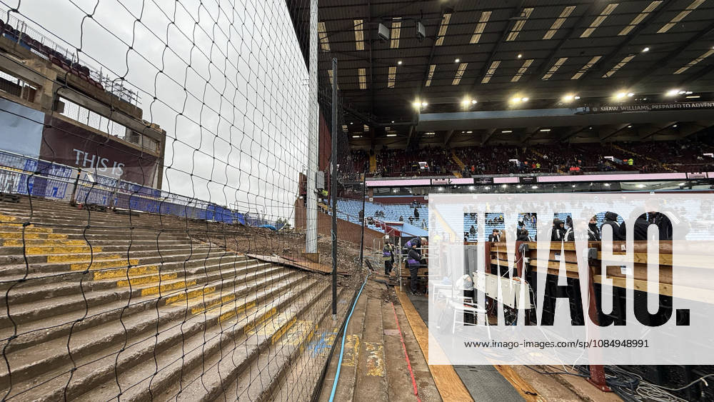 General view of the rebuilding of The North Stand at the Aston Villa v Manchester City EPL match, at Villa Park, Birmingham, UK on 24th October, 2026.