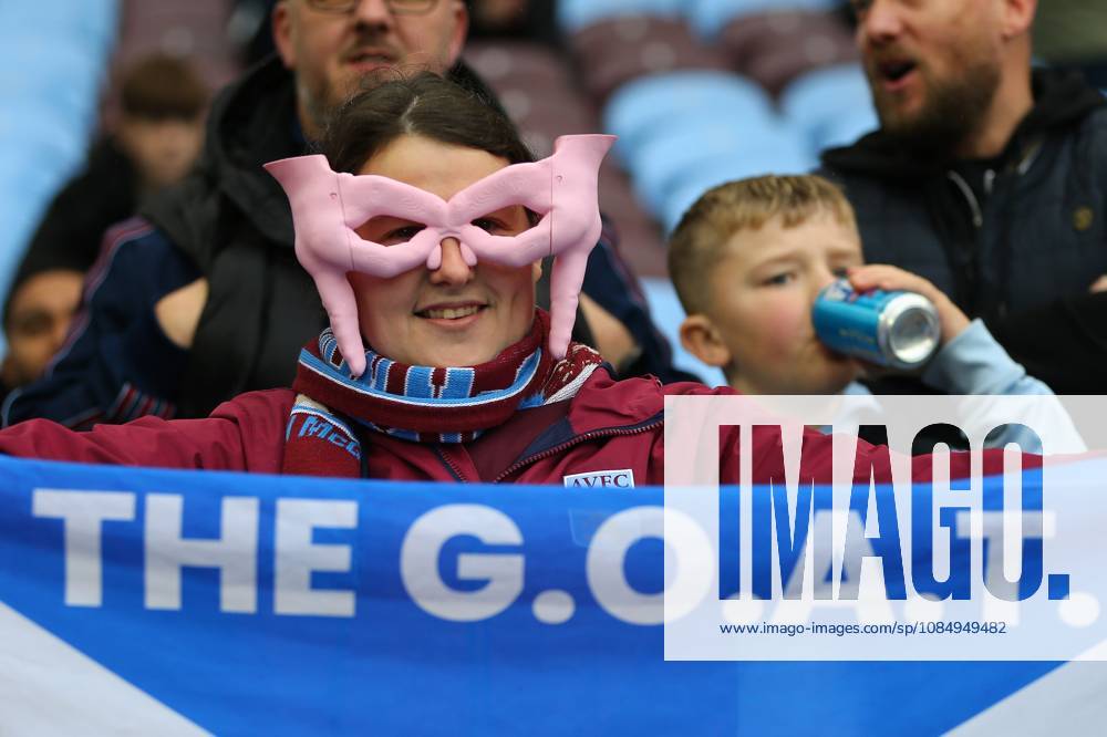 A Villa fan with a dedication to John McGinn of Aston Villa Aston Villa v Manchester City, Premier League, Football, Villa Park, Birmingham, UK - 24 Oct 2026Birmingham Villa Park United Kingdom