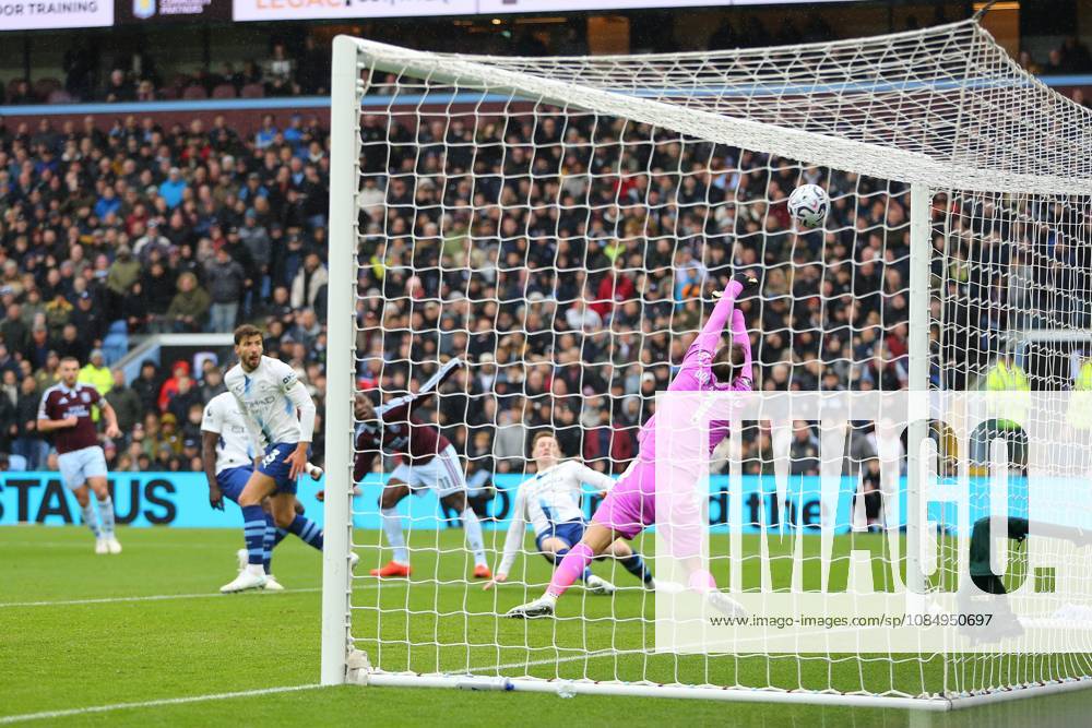Gianluigi Donnarumma of Manchester City is beaten by Nicolas Jackson of Aston Villa shot for the opening goal Aston Villa v Manchester City, Premier League, Football, Villa Park, Birmingham, UK - 24 Oct 2026Birmingham Villa Park United Kingdom