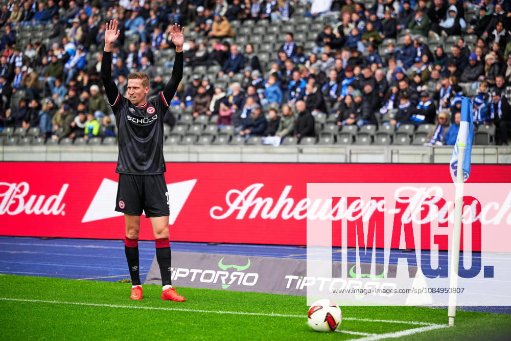 Marius Woerl, Arminia Bielefeld, 38, GER, Hertha BSC vs. Arminia Bielefeld, 2. Bundesliga, 2026–27 season, Matchday 9, October 24, 2026 DFL regulations prohibit any use of photographs as image sequences and or quasi-video GER, Hertha BSC vs. Arminia Bielefeld, 2. Bundesliga, 2026–27 season, Matchday 9, October 24, 2026, Berlin