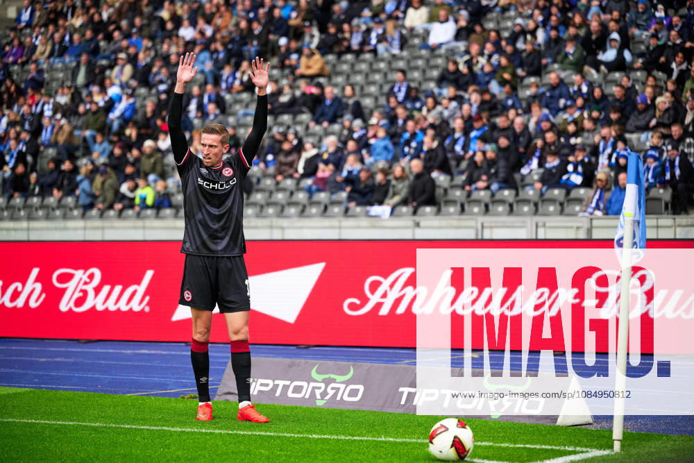 Marius Woerl, Arminia Bielefeld, 38, GER, Hertha BSC vs. Arminia Bielefeld, 2. Bundesliga, 2026–27 season, Matchday 9, October 24, 2026 DFL regulations prohibit any use of photographs as image sequences and or quasi-video GER, Hertha BSC vs. Arminia Bielefeld, 2. Bundesliga, 2026–27 season, Matchday 9, October 24, 2026, Berlin