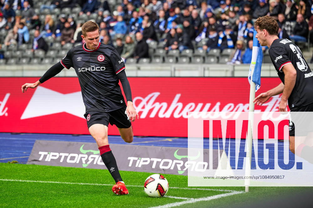 Marius Woerl, Arminia Bielefeld, 38, GER, Hertha BSC vs. Arminia Bielefeld, 2. Bundesliga, 2026–27 season, Matchday 9, October 24, 2026 DFL regulations prohibit any use of photographs as image sequences and or quasi-video GER, Hertha BSC vs. Arminia Bielefeld, 2. Bundesliga, 2026–27 season, Matchday 9, October 24, 2026, Berlin