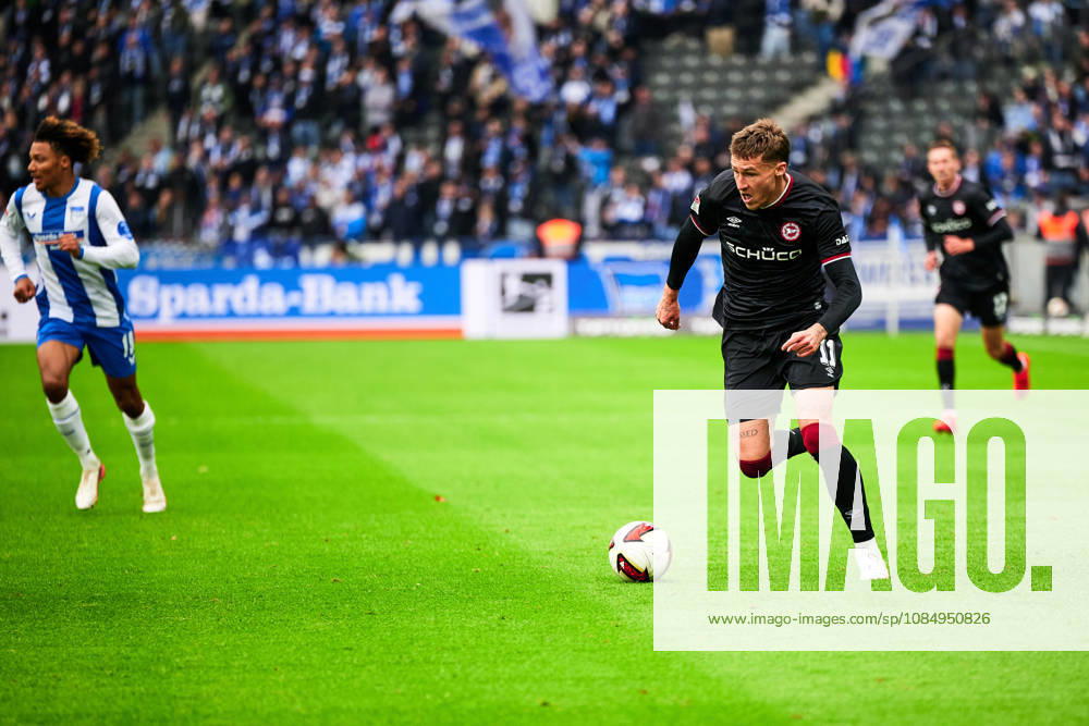 Joel Grodowski, Arminia Bielefeld, 11, GER, Hertha BSC vs. Arminia Bielefeld, 2. Bundesliga, 2026–27 season, Matchday 9, October 24, 2026 DFL regulations prohibit any use of photographs as image sequences and or quasi-video GER, Hertha BSC vs. Arminia Bielefeld, 2. Bundesliga, 2026–27 season, Matchday 9, October 24, 2026, Berlin