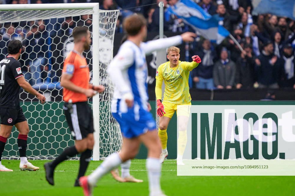 Jonas Kersken Arminia Bielefeld, 01, GER, Hertha BSC vs. Arminia Bielefeld, 2. Bundesliga, 2026–27 season, Matchday 9, October 24, 2026 DFL regulations prohibit any use of photographs as image sequences and or quasi-video GER, Hertha BSC vs. Arminia Bielefeld, 2. Bundesliga, 2026–27 season, Matchday 9, October 24, 2026, Berlin