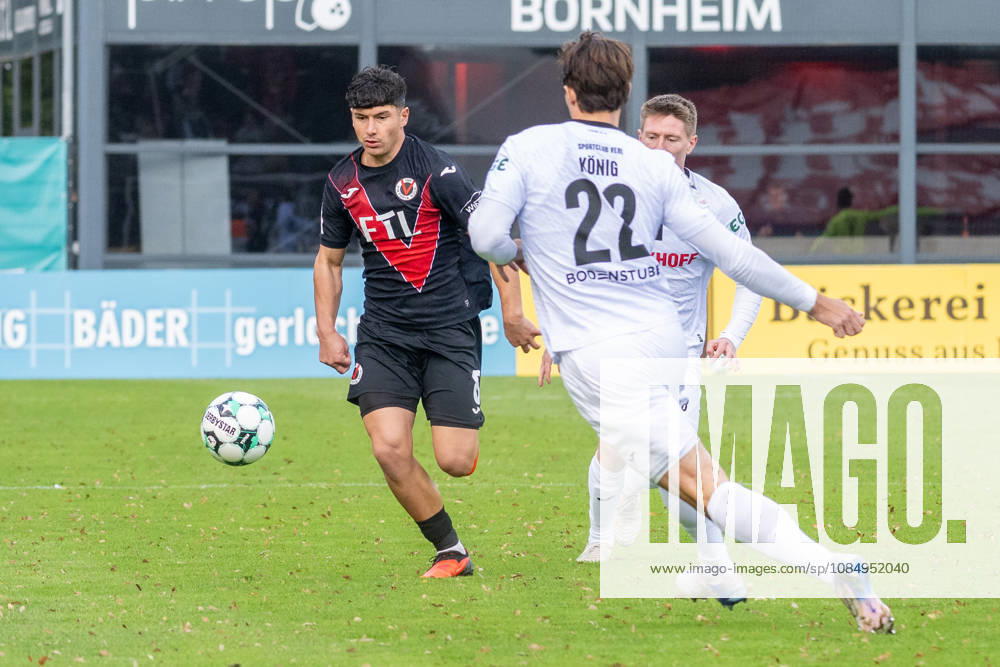 Tackle between Taylan Duman of Viktoria Cologne, 08, and Dennis Waidner of Sportclub Verl, 08 Featuring Noah Koenig of Sportclub Verl, 22 FC Viktoria Cologne vs. SC Verl, Soccer, 3rd Division, Matchday 11, 2026–2027 Season, October 24, 2026 DFL and DFB regulations prohibit any use of photographs as image sequences and or quasi-video FC Viktoria Cologne vs. SC Verl, soccer, 3rd Division, Matchday 11, 2026–2027 season, October 24, 2026, Cologne