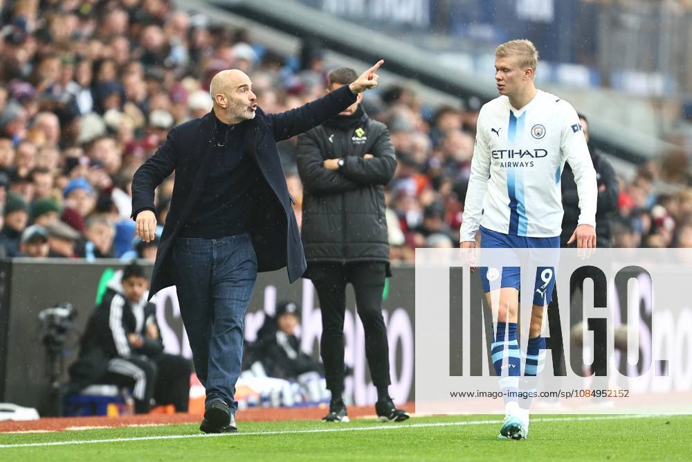 Manchester City manager Enzo Maresca orders Erling Haaland of Manchester City Aston Villa v Manchester City, Premier League, Football, Villa Park, Birmingham, UK - 24 Oct 2026Birmingham Villa Park United Kingdom