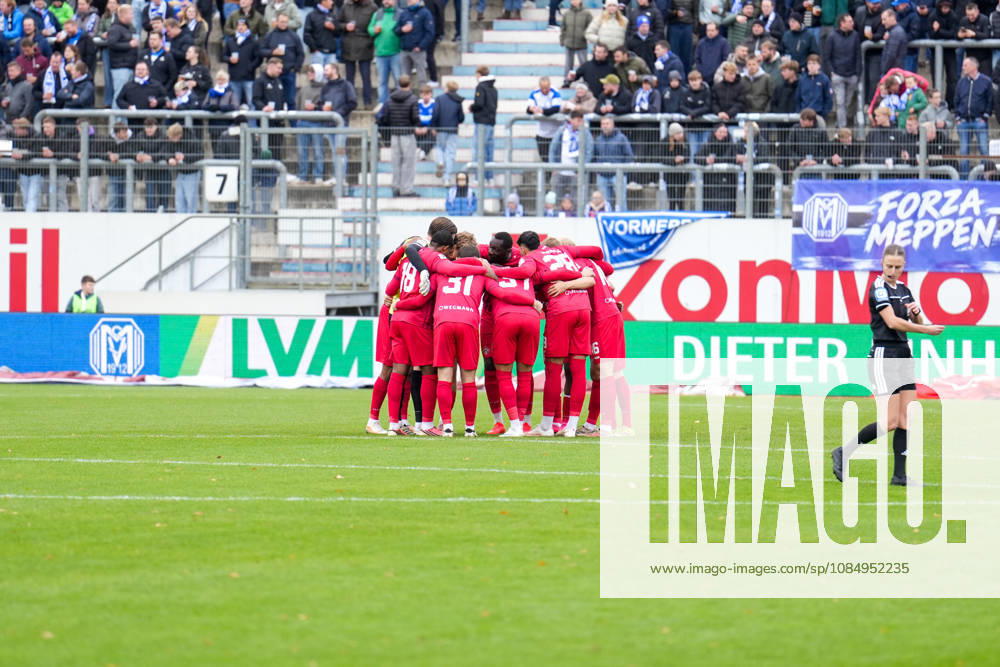 Germany Soccer 3rd Division 2026–2027, Matchday 11: SV Meppen vs. FC Würzburger Kickers at Emslandstadion, Meppen—Team Photo