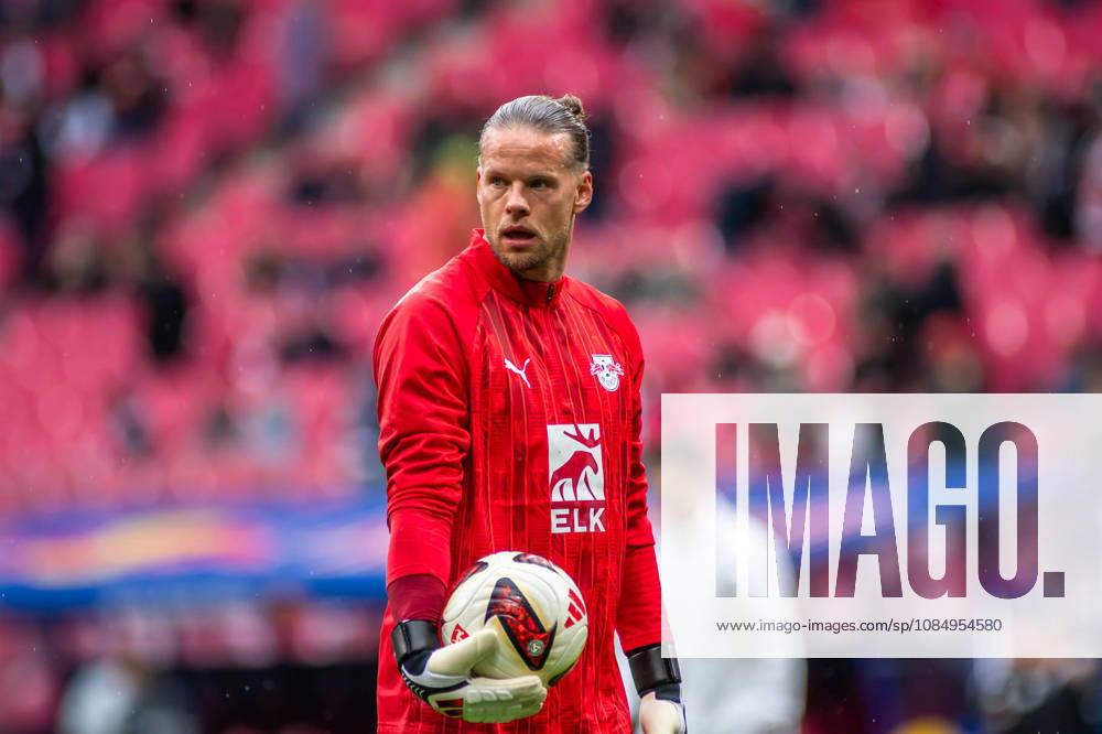 Leipzig, Germany, October 24, 2026, 1 BL 2026–2027, Matchday 7: RB Leipzig vs. SV 07 Elversberg. Pictured: Orjan Haskjold Nyland, RB’s current number one. 1 DFL and DFB regulations prohibit any use of photographs as image sequences and or quasi-video.