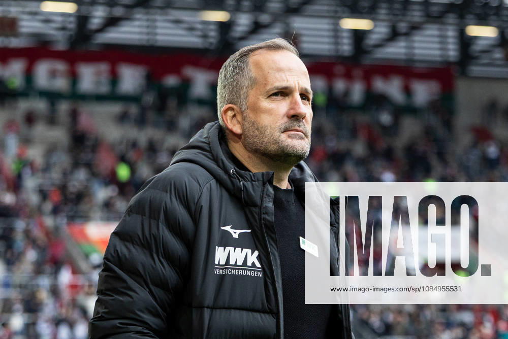 Germany: FC Augsburg vs. Union Berlin, Bundesliga 1, Matchday 7, 2026–27 Season, WWK Arena, Augsburg; Manuel Baum, Coach, FC Augsburg; Portrait photo, portrait, individual shot, portrait, Augsburg, WWK Arena, Bavaria, Germany