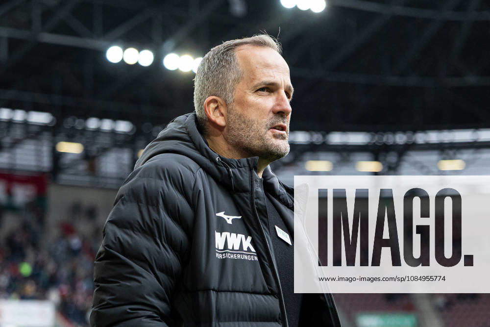 Germany: FC Augsburg vs. Union Berlin, Bundesliga 1, Matchday 7, 2026–27 Season, WWK Arena Augsburg; Manuel Baum, Coach, FC Augsburg; Portrait photo, portrait, individual shot, portrait; Augsburg, WWK Arena, Bavaria, Germany