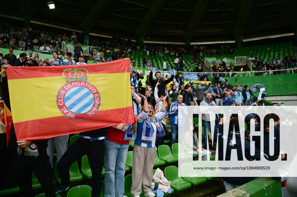 ESP LaLiga EA Sports: Racing Santander vs. RCD Espanyol—Espanyol fans during the LaLiga EA Sports match between Racing Santander and RCD Espanyol, played at Campos de Sport de El Sardinero Stadium in Cantabria on October 24, 2026, in Spain. Spanish Soccer