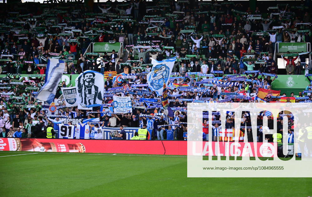 ESP LaLiga EA Sports: Racing Santander vs. RCD Espanyol—Espanyol fans during the LaLiga EA Sports match between Racing Santander and RCD Espanyol, played at Campos de Sport de El Sardinero Stadium in Cantabria on October 24, 2026, in Spain. Spanish Soccer
