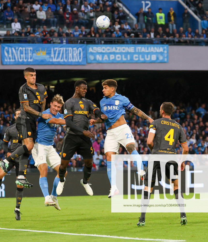 Serie A championship football match - 2026 27: Napoli vs Roma Giovanni Di Lorenzo OF SSC Napoli - Evan Ndicka of AS Roma during the football match on 24 10 2026 part of the 2026 27 Italian Serie A championship held in Naples at the Stadio Diego Armando Maradona between SSC Napoli and AS Roma NAPOLI stadio Diego Armando Maradona CAMPANIA ITALIA