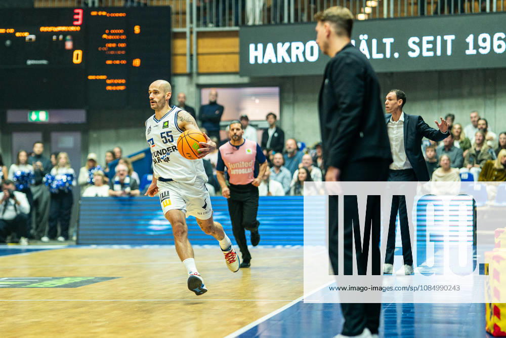 Simon Krajcovic, Hakro Merlins Crailsheim, 55, GER, Hakro Merlins Crailsheim vs. Eisbären Bremerhaven, Basketball, 2nd Basketball Bundesliga ProA, Men s, Matchday 6, 2026–2027 Season, October 24, 2026, GER, Hakro Merlins Crailsheim vs. Eisbären Bremerhaven, Basketball, 2nd Basketball Bundesliga ProA, Men, Matchday 6, 2026–2027 Season, October 24, 2026, Ilshofen
