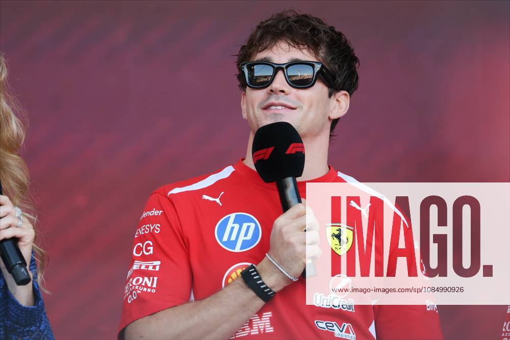 24th October 2026; Circuit of the Americas, Austin, United States; Formula 1, United States Grand Prix, Qualifying Day; Charles Leclerc (16) of Monaco and Scuderia Ferrari HP at the fan forum VincentxCuono