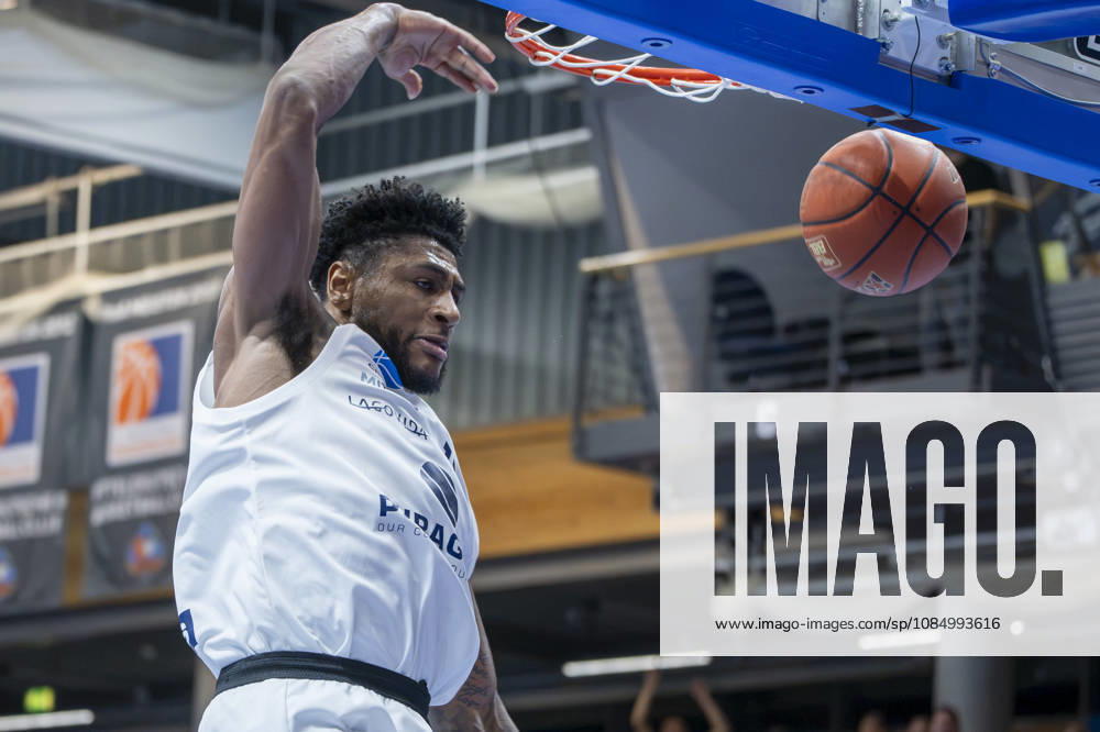 EasyCredit Basketball Bundesliga 2026–2027: Syntainics MBC vs. Rostock Seawolves, Weissenfels, Germany, October 24, 2026. Pictured: Anthony Gaines, Weissenfels, Weissenfels Stadthalle, Weissenfels, Saxony-Anhalt, Germany