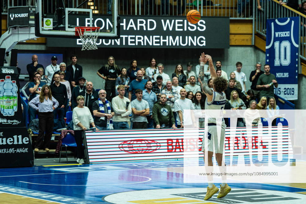 Booker Coplin, Hakro Merlins Crailsheim, No. 06 at the free-throw line, GER, Hakro Merlins Crailsheim vs. Eisbären Bremerhaven, Basketball, 2nd Basketball Bundesliga ProA, Men s, Matchday 6, 2026–2027 Season, October 24, 2026, GER, Hakro Merlins Crailsheim vs. Eisbären Bremerhaven, Basketball, 2nd Basketball Bundesliga ProA, Men, Matchday 6, 2026–2027 Season, October 24, 2026, Ilshofen