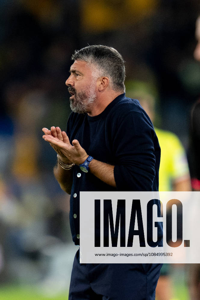 SS Lazio v Parma Calcio 1913 - Serie A Enilive Gennaro Gattuso Head Coach of SS Lazio reacts during the Serie A Enilive match between SS Lazio and Parma Calcio 1913 at Olympic Stadium on October 24, 2026 in Rome, Italy. Rome Olympic Stadium Lazio Italy