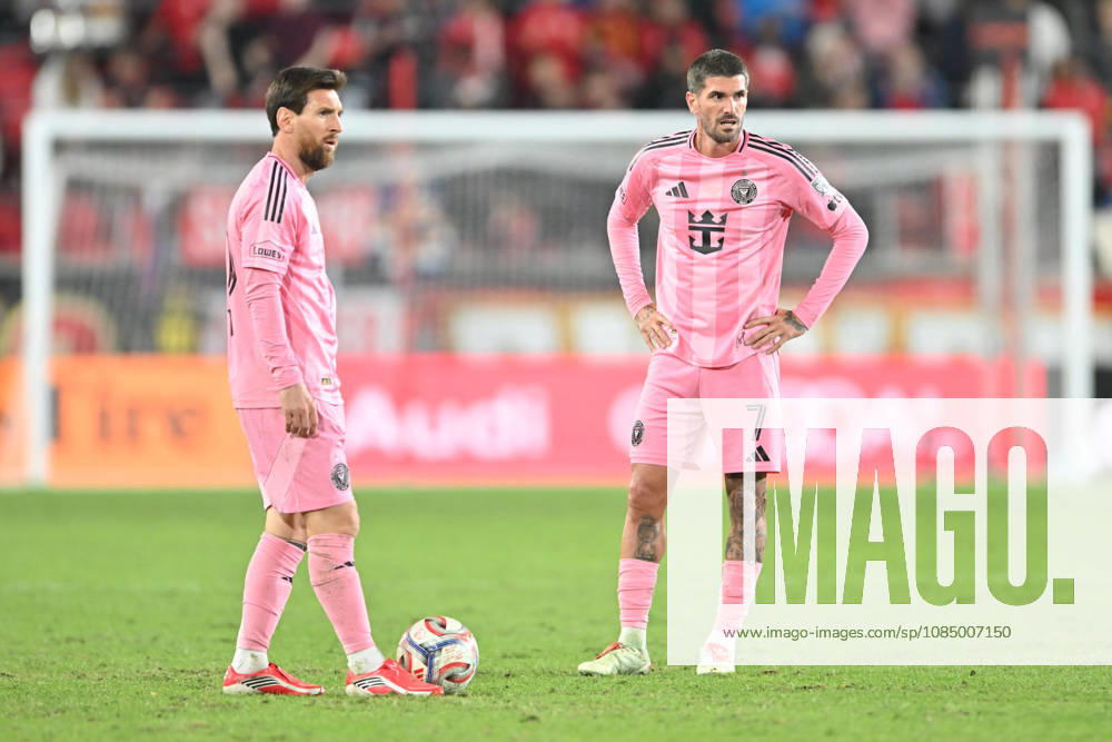 Harrison, New Jersey United States of America. 24 Oct, 2026. Inter Miami CF forward LIONEL MESSI (10) and Inter Miami CF midfielder RODRIGO DE PAUL (7) in action at Sports Illustrated Stadium New York Red Bulls defeat Inter Miami CF 2 to 0. Credit: , Jr. Zuma Press Harrison United States of America - ZUMAa301 20261024_aaf_a301_015