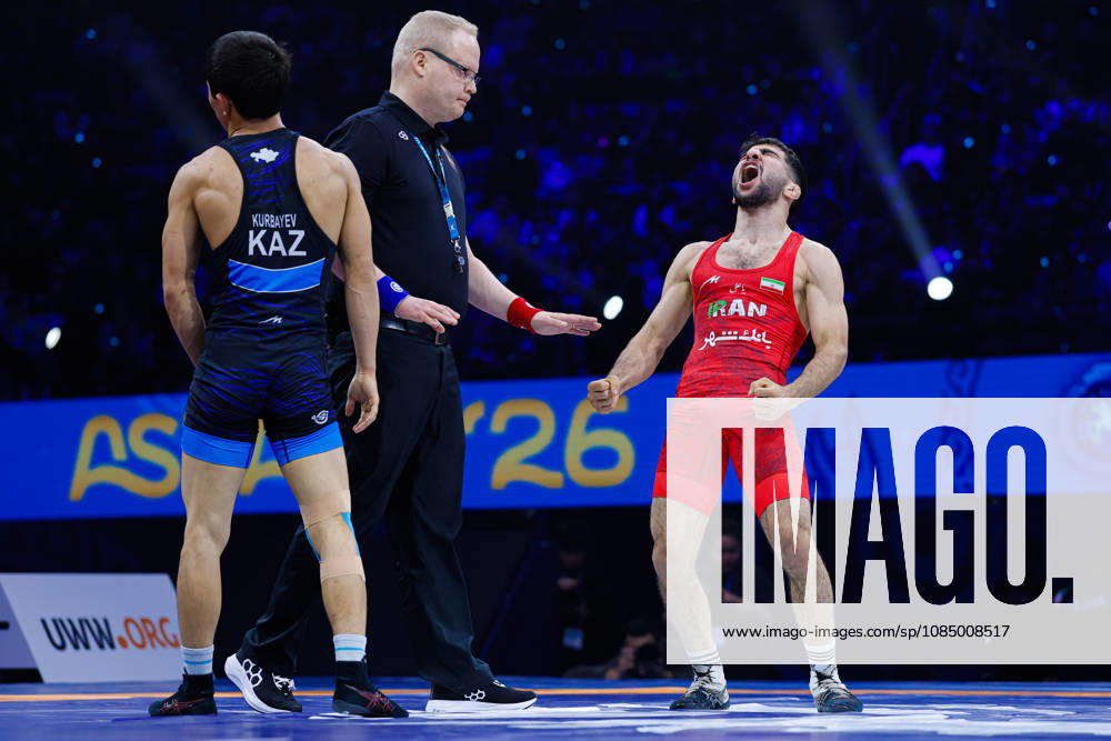 Senior World Championships, 55 kg Greco-Roman: Payam Farzad Ahmadi Balootaki (IRI) def. Iskhar Kurbayev (KAZ)