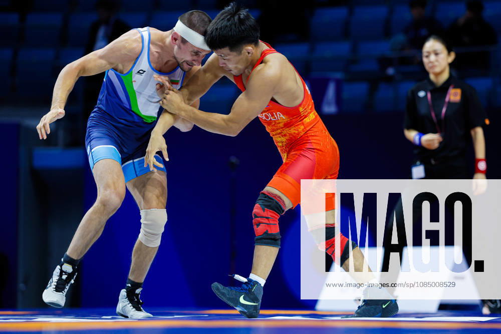 Senior World Championships, 55 kg, Greco-Roman: Davaabandi Munkh Erdene (MGL) def. Stefan Hristov Grigorov (BUL)