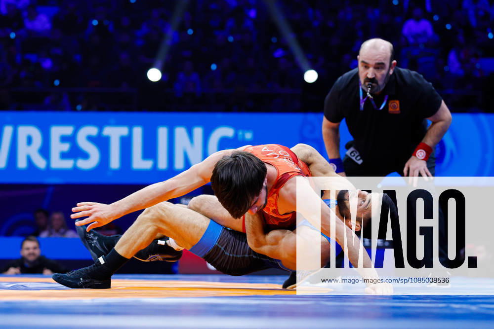 Senior World Championships, 55 kg Greco-Roman: Eldaniz Azizli (AZE) def. Vakhtang Lolua (GEO)