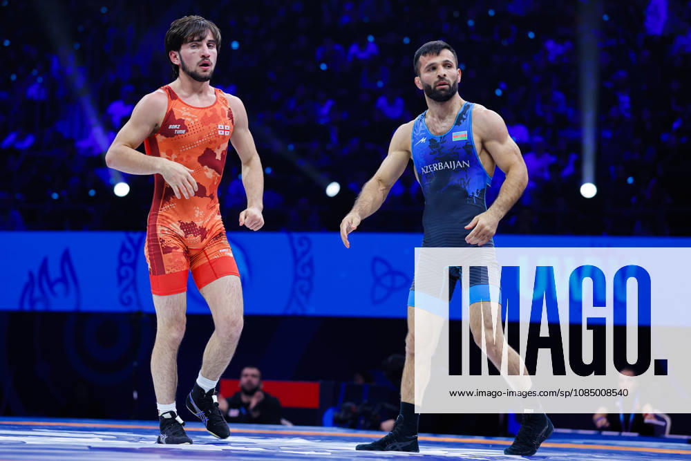 Senior World Championships, 55 kg Greco-Roman: Eldaniz Azizli (AZE) def. Vakhtang Lolua (GEO)