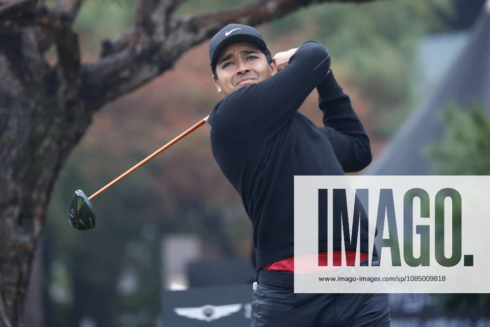 Oct 25, 2026-Cheonan, South Korea-Yurav PREMLALL of South Africa action on 1th Tee during a DP World Tour Genesis Championship Final Round at Woo Jeong Hills CC in Cheonan, South Korea. DP Tour Genesis Championship Final Round - ZUMAr168 20261025_aap_r168_009