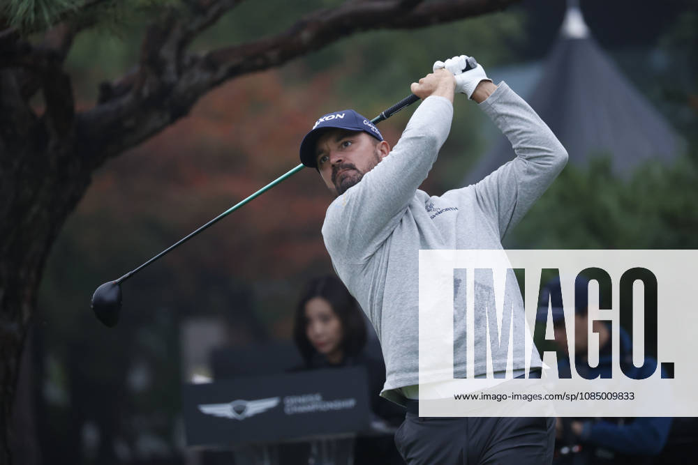 Oct 25, 2026-Cheonan, South Korea-Brandon ROBINSON THOMPSON of England action on 1th Tee during a DP World Tour Genesis Championship Final Round at Woo Jeong Hills CC in Cheonan, South Korea. DP Tour Genesis Championship Final Round - ZUMAr168 20261025_aap_r168_015