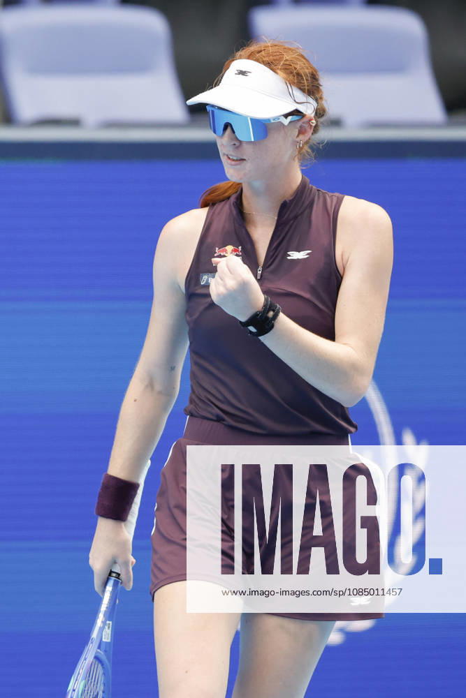 Maya JOINT (AUS) reacts against Mai HONTAMA (JPN) during their qualifying match at the Toray Pan Pacific Open at Ariake Coliseum in Tokyo. The tournament runs from October 26 to November 1. Joint won 7-5, 6-3. Tokyo Japan - ZUMAm191 20261025_aap_m191_012