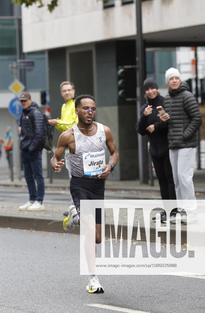 Track and Field 43rd Mainova Frankfurt Marathon: Winner, Fastest Runner—Jirata Lelisa DENKRI with a time of 2:05:25 Frankfurt, Main, Hesse, Germany