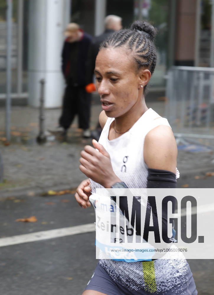 Track and Field 43rd Mainova Frankfurt Marathon: Zeineba Yimer Worku of Ethiopia was the fastest woman with a time of 2:19:45 in Frankfurt am Main, Hesse, Germany