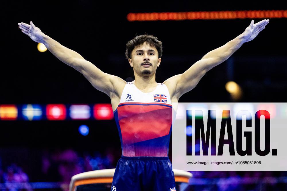 ROTTERDAM - Jake Jarman (GBR) during the vault apparatus final at the World Gymnastics Championships in Rotterdam Ahoy. IRIS VAN DEN BROEK ANP ANPxSportx IVx 573603991 originalFilename: 573603991