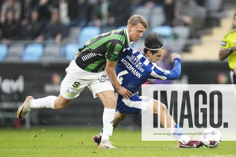 BORAS, SWEDEN 20261025 GAIS s Joackim Fagerjord and IFK Göteborg s Kevin Ackermann during Sunday s Allsvenskan soccer match between GAIS and IFK Göteborg at Gamla Ullevi, BORAS, SWEDEN