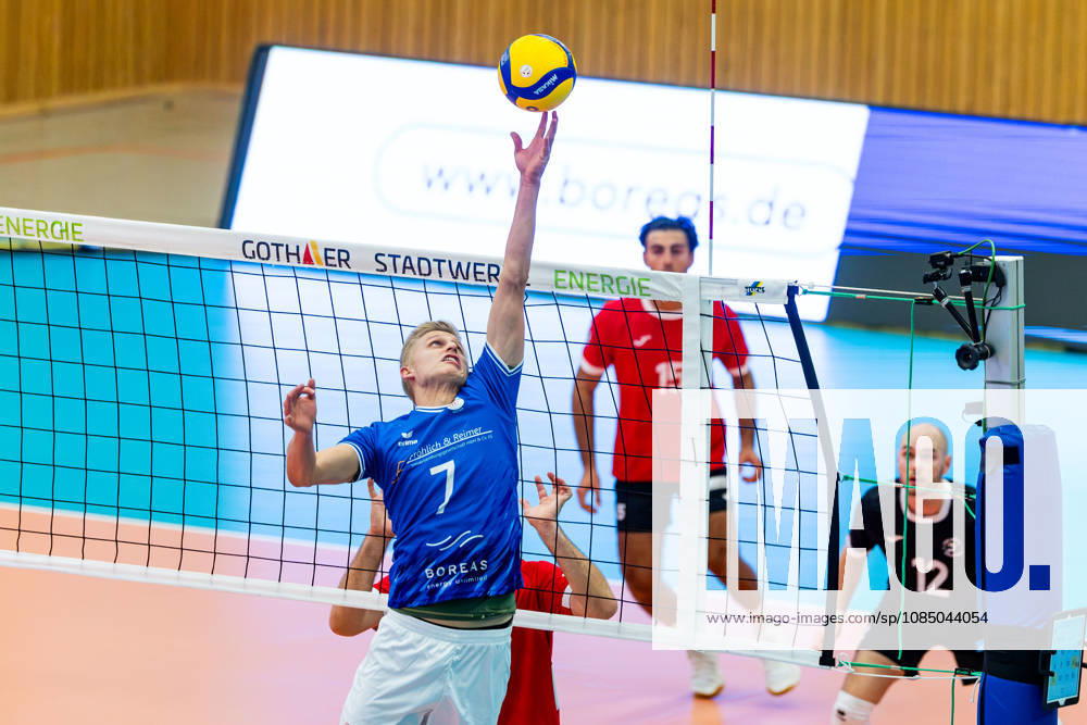 GER, Volleyball, Men, Season 26–27, ZOI DVV Cup, Qualifying Round, Blue Volleys Gotha vs. TuS Kriftel, Hannes Krochmann (Blue Volleys Gotha), 7 99867 Gotha, Ernesti Sports Complex, Thuringia, Germany