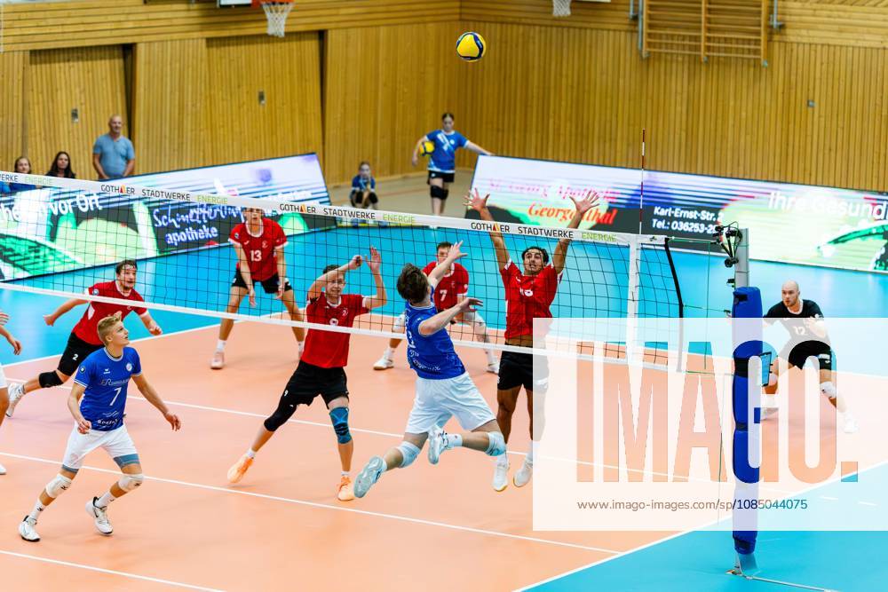 GER, Volleyball, Men, Season 26–27, ZOI DVV Cup, Qualifying Round, Blue Volleys Gotha vs. TuS Kriftel, Ben Bierwisch, Blue Volleys Gotha, 13 99867 Gotha, Ernesti Sports Complex, Thuringia, Germany