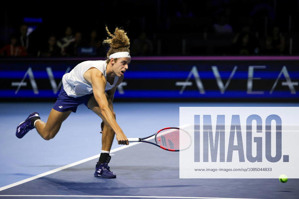 25th October 2026; St. Jakobshalle, Basel, Switzerland; ATP, Tennis Herren Tennis, Swiss Indoors Basel, Day 2; Qualifying final; Qualifying final; Mika Brunold of Switzerland shows his frustration AnthonyxBenoit