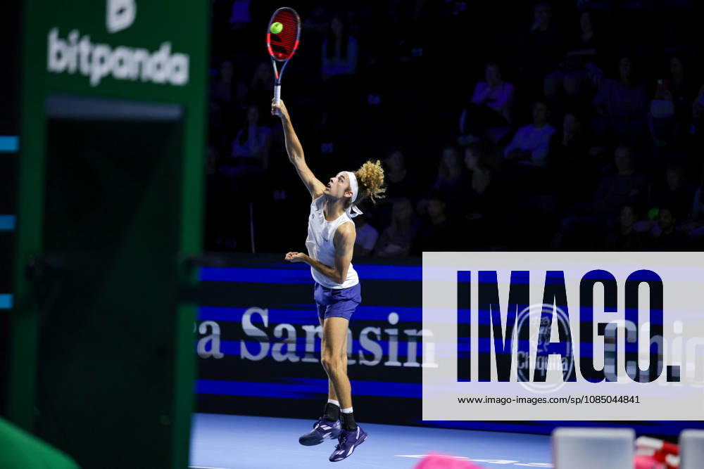 25th October 2026; St. Jakobshalle, Basel, Switzerland; ATP, Tennis Herren Tennis, Swiss Indoors Basel, Day 2; Qualifying final; Qualifying final; Mika Brunold of Switzerland serves AnthonyxBenoit