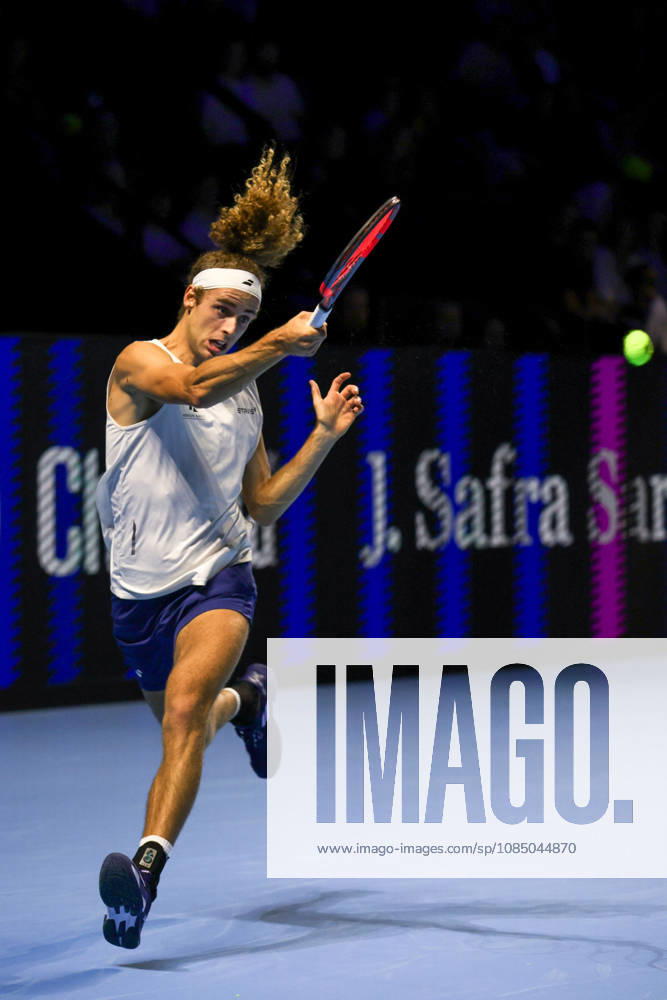 25th October 2026; St. Jakobshalle, Basel, Switzerland; ATP, Tennis Herren Tennis, Swiss Indoors Basel, Day 2; Qualifying final; Qualifying final; Mika Brunold of Switzerland plays a forehand AnthonyxBenoit