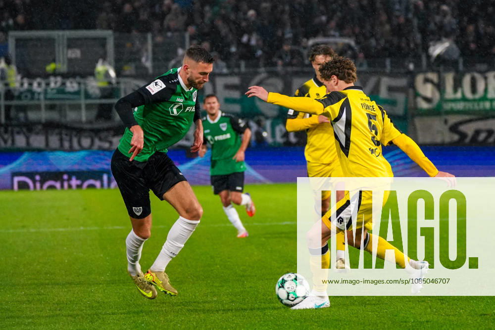 Felix Higl, SC Preußen Münster, 33; Seymour Fünger, Fortuna Köln, 5; German Soccer, 3rd Division, 2026–27 Season, Matchday 11, October 25, 2026; SC Preußen Münster vs. Fortuna Köln, LVM Preußenstadion Münster, North Rhine-Westphalia