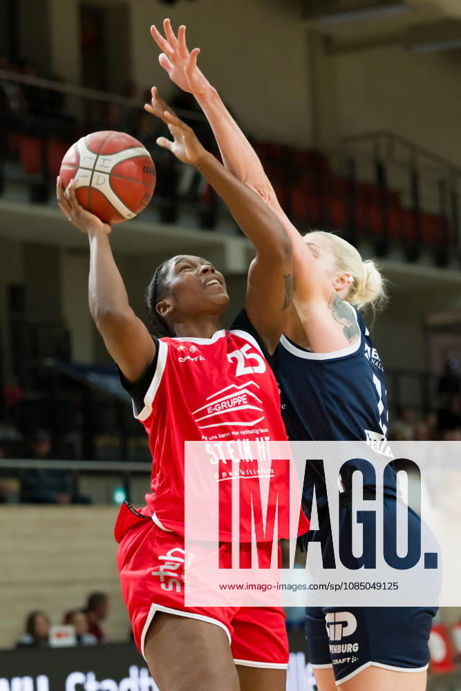 Marcavia Keirra Jashun Sanders Shavers HTC, 25, Marta Miscenko Lions, 13 points in Lions vs. Herner TC, Women’s Basketball, 1st Bundesliga, DBBL, Matchday 4 of the 2026–27 season, October 25, 2026, SWH Arena, Saxony-Anhalt, Germany