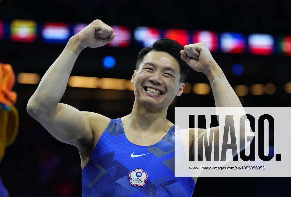 Chia Hung Tang of Taiwan wins gold on the horizontal bar during the artistic gymnastics competition on Day 9 of the World Championships at Ahoy in Rotterdam, Netherlands, on October 25, 2026. DeFodi Images