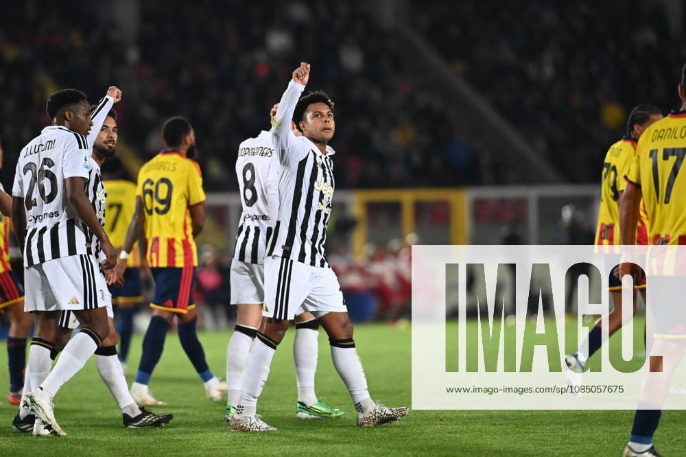 IPA90177137 - Weston McKennie (Juventus FC) celebrates his goal during the US Lecce vs. Juventus FC Serie A soccer match in Lecce, Italy, on October 25, 2026