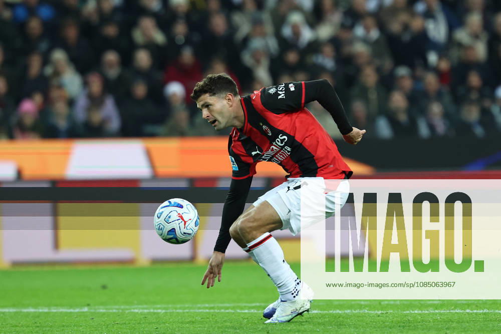 Christian Pulisic of AC Milan scores the goal of 0-1 during the Serie A 2026 2027 football match between Udinese Calcio and AC Milan at Friuli Bluenergy stadium in Udine (Italy), October 25th, 2026. CesarexPurini