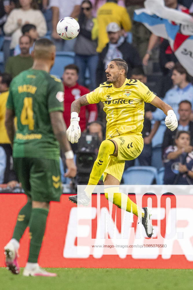 R.C. Celta vs. Real Betis Balompie, La Liga EA Sports,Matchday 10: Álvaro Valles of Real Betis in action during Matchday 10 of La Liga EA Sports: R.C. Celta vs. Real Betis on October 25, 2026, at Abanca Balaidos Stadium in Vigo, Pontevedra, Spain