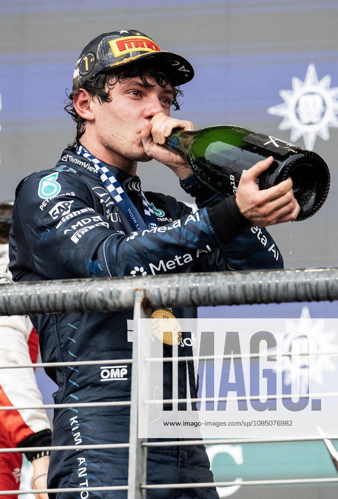 Kimi Antonelli (12) with Mercedes-AMG Petronas F1 Team, celebrates first place championship race win at the Formula 1 MSC Cruises United States Grand Prix, Circuit of the Americas. Austin, Texas. CSM Formula One 2026: Formula 1 MSC Cruises United States Grand Prix OCT 25 - ZUMAc04_ 20261025_faf_c04_002