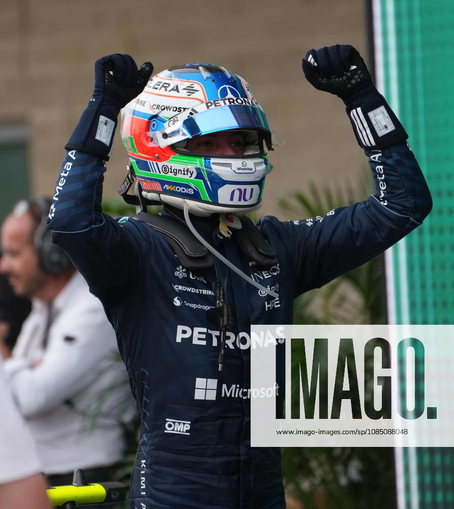 Formula 1 MSC Cruises United States Grand Prix 2026 Winner Italian driver Andrea Kimi Antonelli Mercedes-AMG Petronas Formula One Team celebrates his victory after the formula 1 msc cruises united states grand prix 2026 at the Circuit of the Americas in Austtin, united states October 25 2026. Austin United States