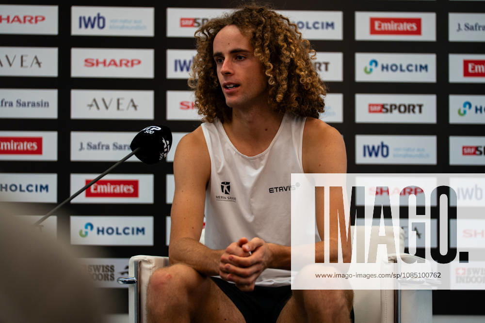 BASEL, SWITZERLAND, OCTOBER 26: Mika Brunold of Switzerland at a press conference during Day 3 of the Swiss Indoors Basel at St. Jakobshalle on October 26, 2026, in Basel, Switzerland